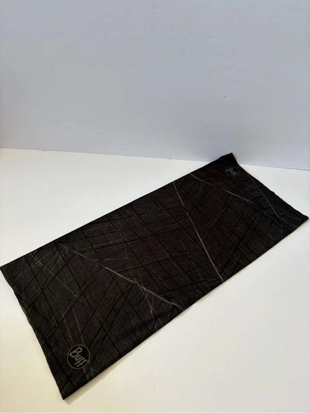 Buff Black Grey Neck Gaiter EcoStretch Neckwear Hike Work Scarf UPF50 Polyester